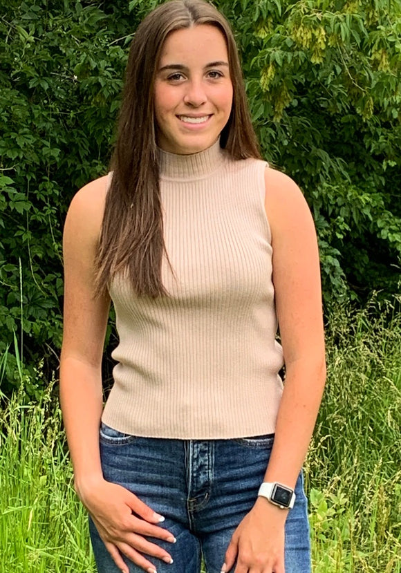 Ribbed Smock Neck Tank