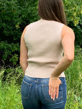 Ribbed Smock Neck Tank