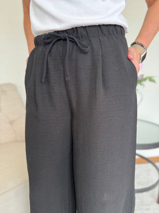 Woven Airflow Drawstring Pants