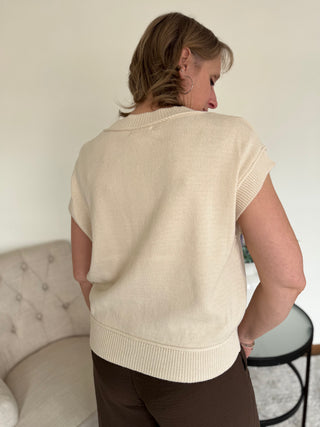 Button Down Knit Vest