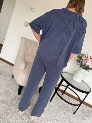 Raised Rib Tee and Pants Set