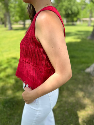 Crochet Sleeveless Top