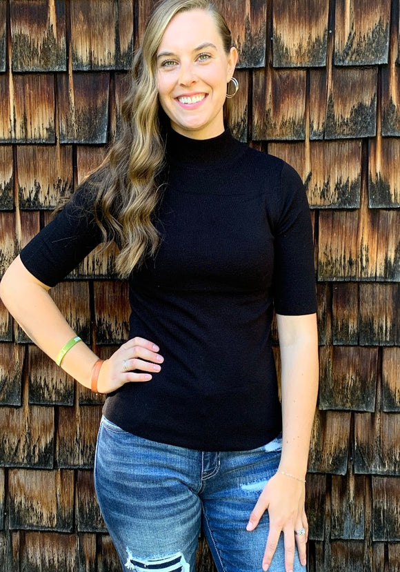 Basic Mock Neck Top