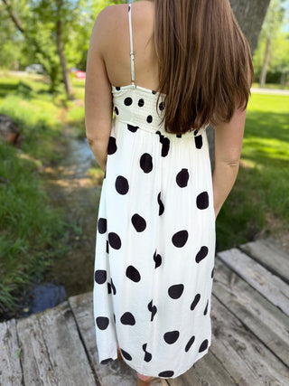 Polka Dot Midi Dress