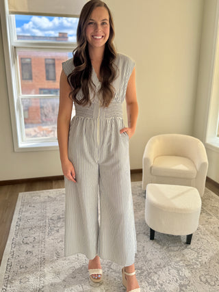 Stripe Jumpsuit