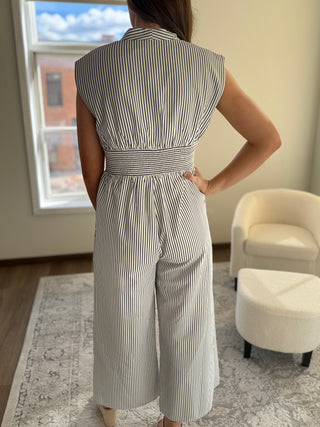 Stripe Jumpsuit