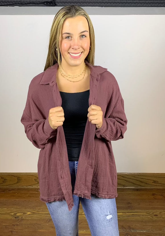 Linen Button Down