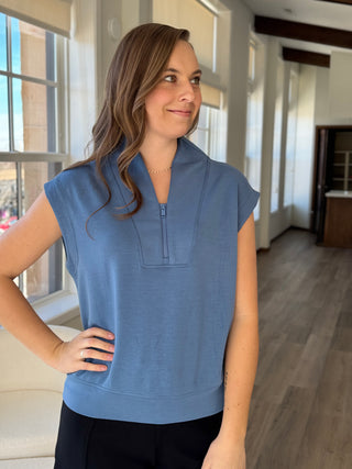 Sleeveless V Neck Top
