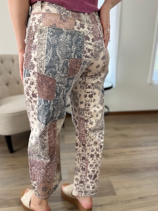 Paisley Barrel Jeans