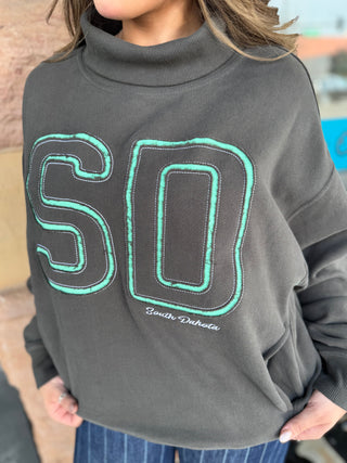 South Dakota Mock Neck