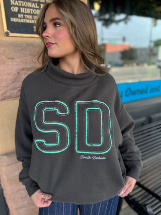 South Dakota Mock Neck
