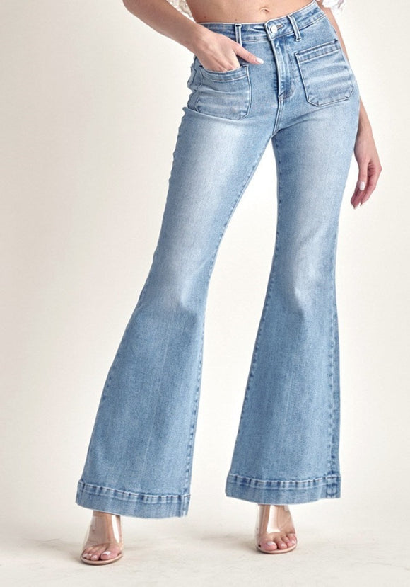 Patch Pocket Jeans by Risen