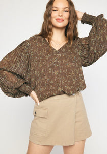Selena Floral Top