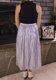 Satin Midi Skirt