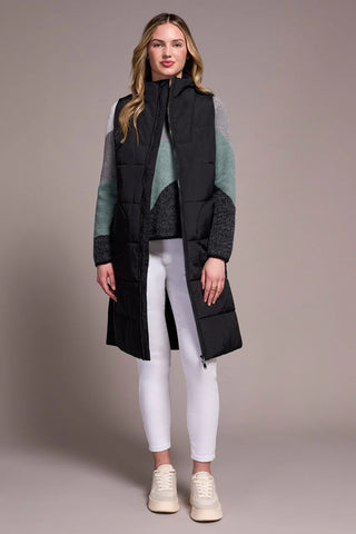 Tribal Long Quilted Vest